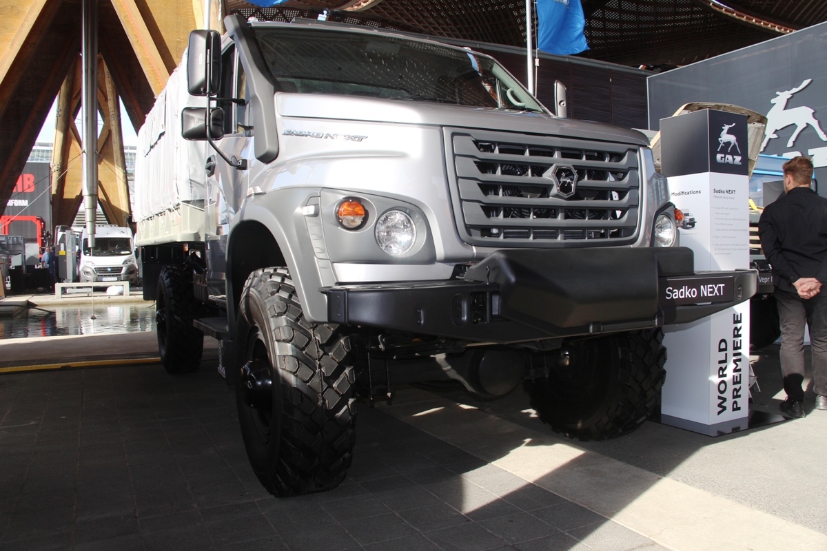 ГАЗ представил экспортный грузовой джип «Садко Next» в Ганновере