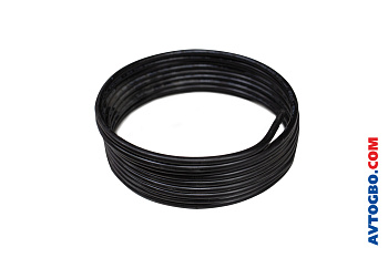 Трубка стальная в оплетке EMER D6*4, бухта 6м (черная)