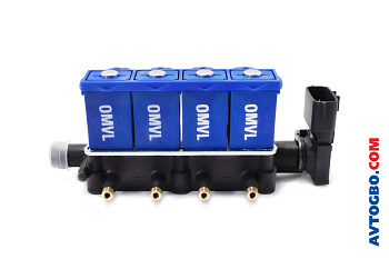 Рампа инжекторов газа OMVL SUPER LIGHT 4C TP GAZ (без крепежа)
